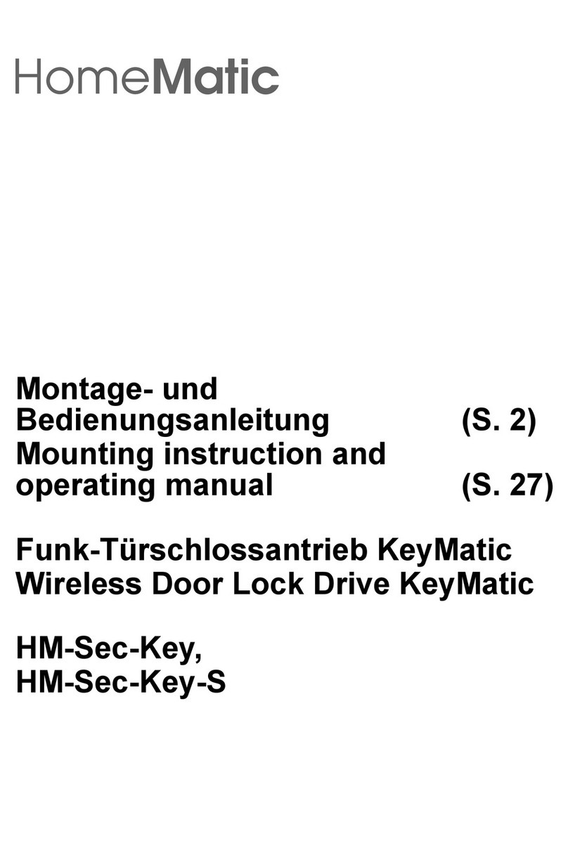 HomeMatic HM-Sec-Key Mounting instruction and operating manual