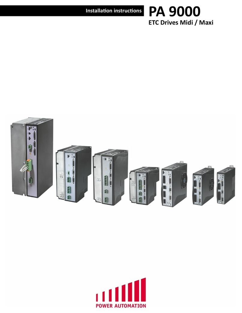 power automation PA 9000 installation instructions