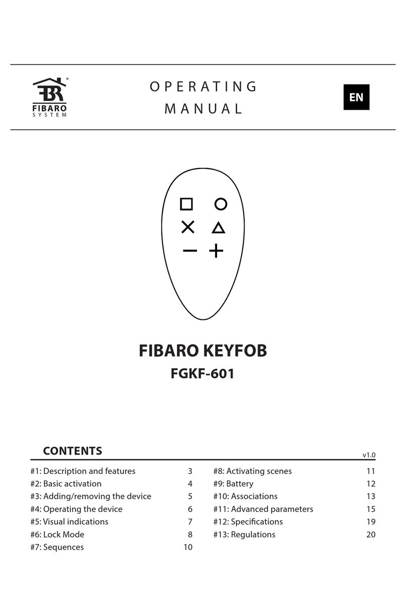FIBARO KEYFOB FGKF-601 User manual
