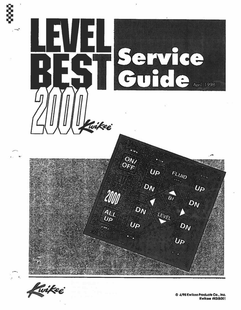Kwikee level best 2000 User manual