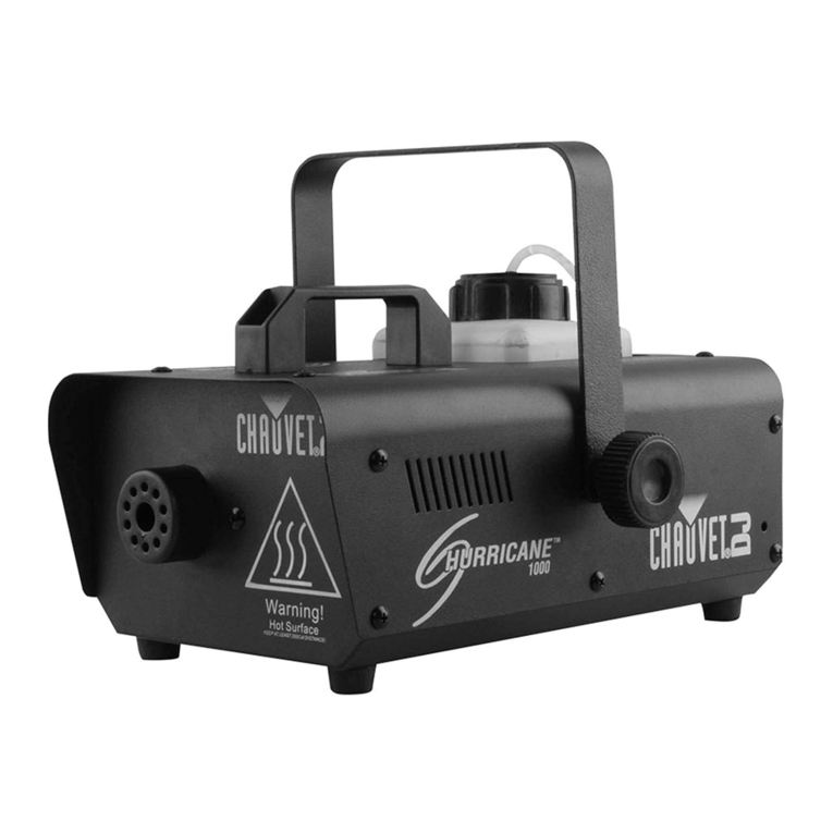 Chauvet Hurricane 1000 Quick reference guide