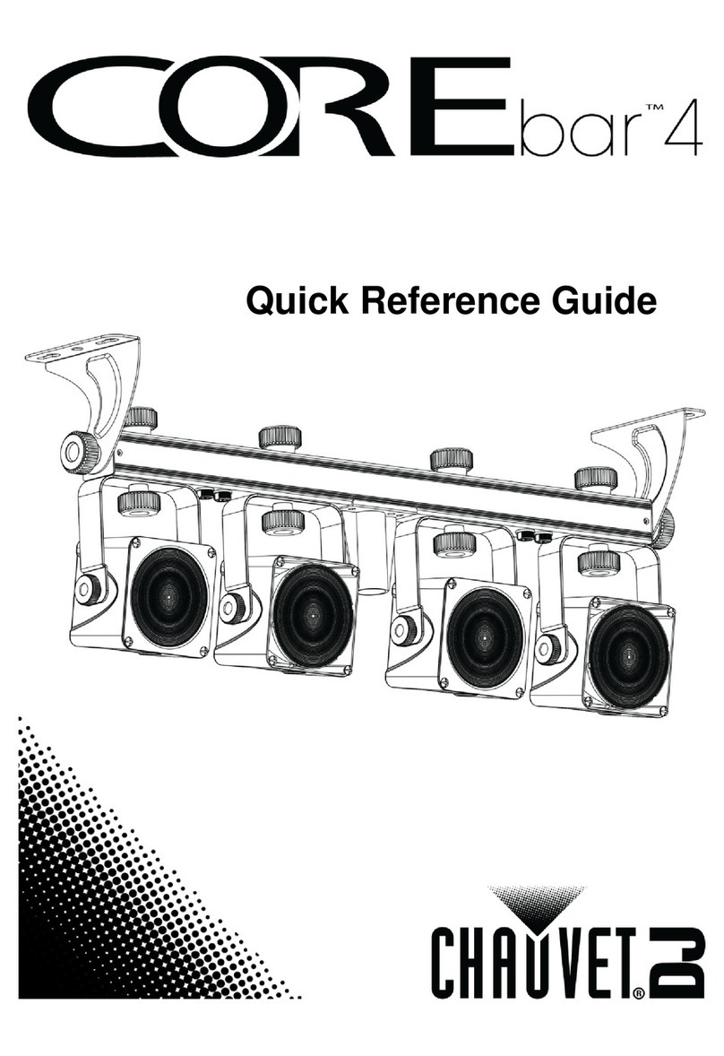 Chauvet COREbar 4 Quick reference guide