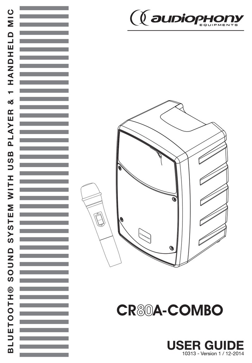 audiophony CR80A-COMBO User manual