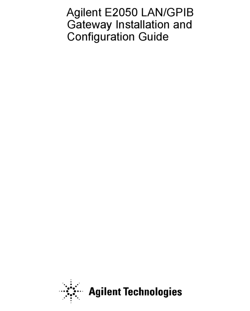 Agilent Technologies E2050 Installation and configuration guide Agilent Technologies E2050 Installation and configuration guide