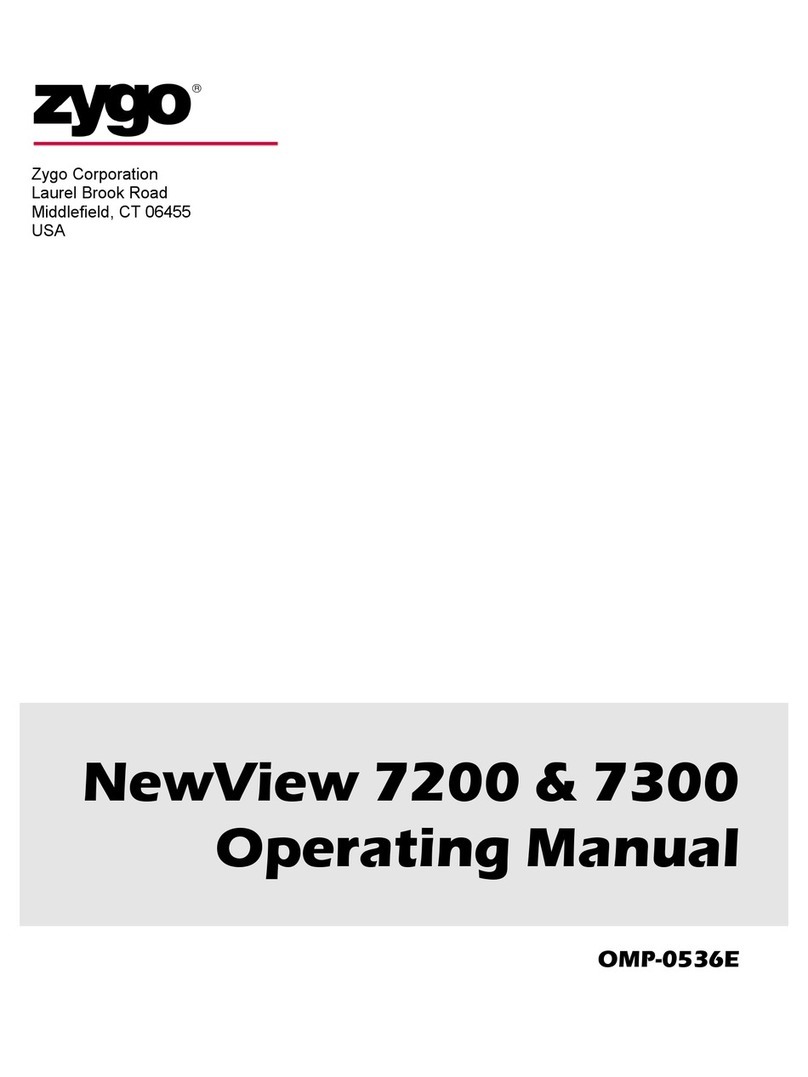 ZYGO NewView 7200 operating manual