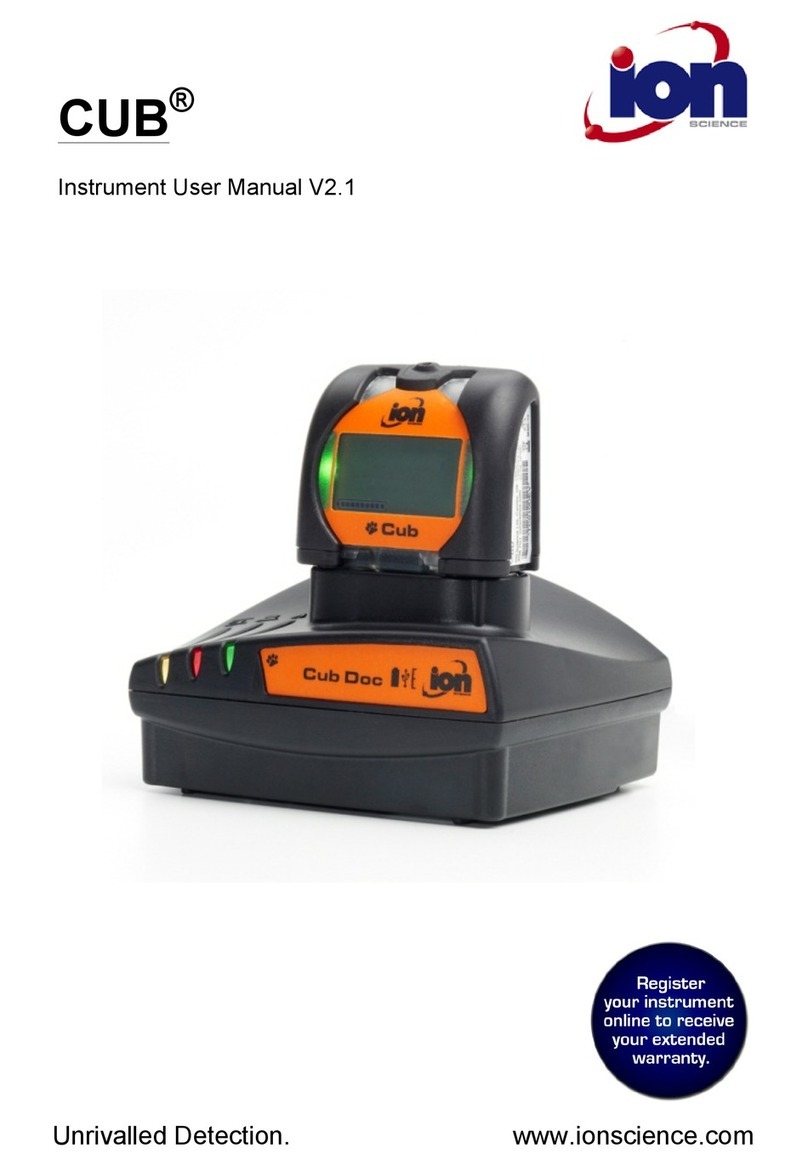 ion science CUB user manual