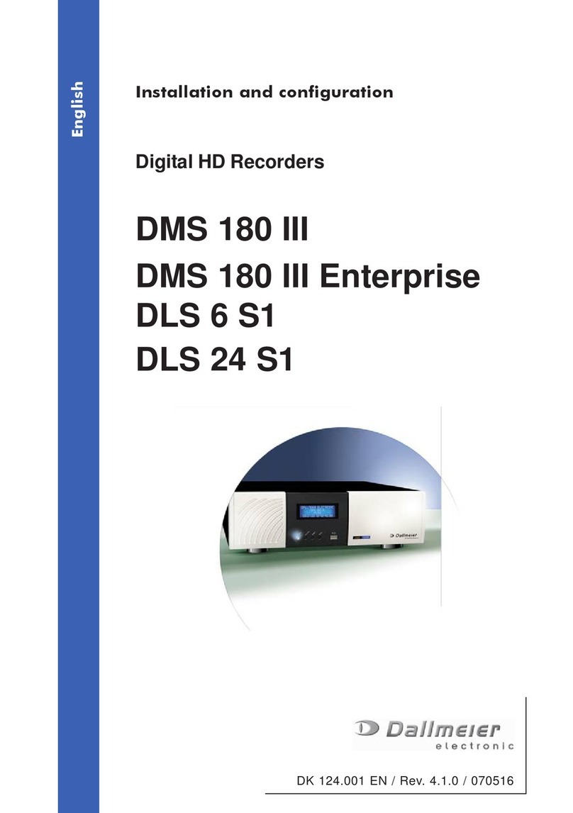 dallmeier DMS 180 III Operating and maintenance instructions