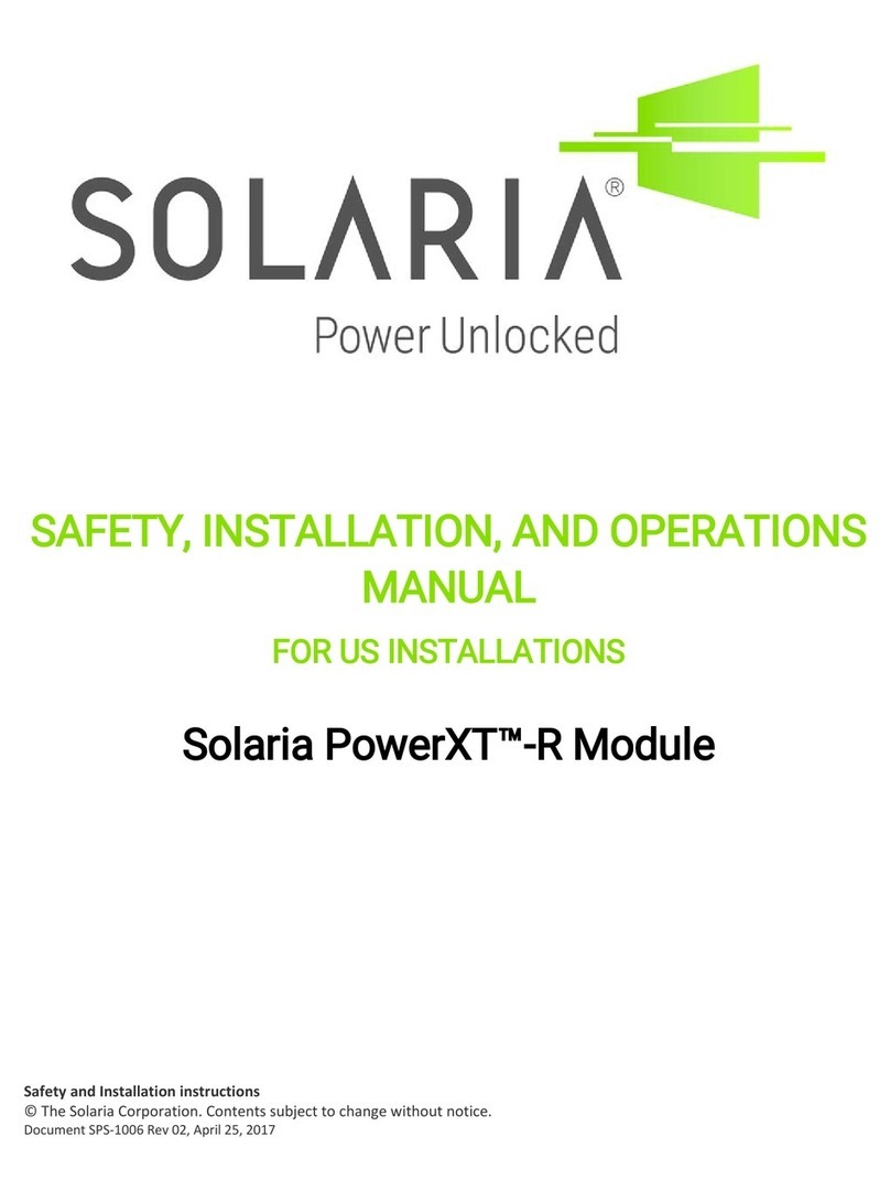 Solaria PowerXT-R Installation and operaion manual