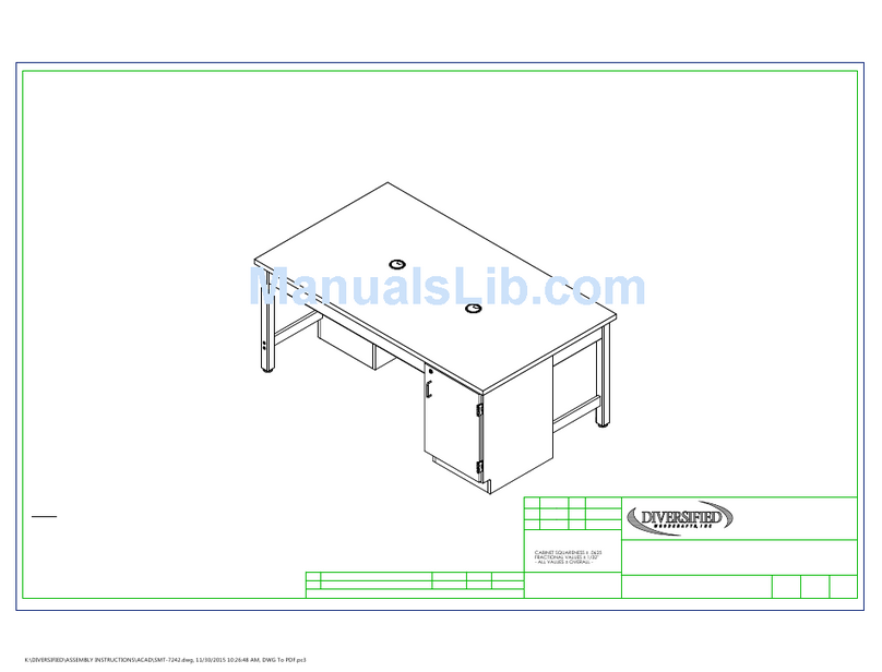 DIVERSIFIED WOODCRAFTS SMT-7242 Assembly instruction DIVERSIFIED WOODCRAFTS SMT-7242 Assembly instruction