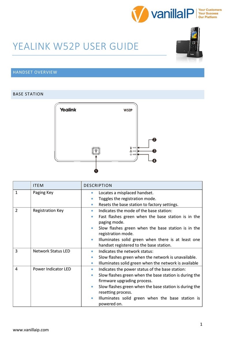 VanillaIP Yealink W52P user guide
