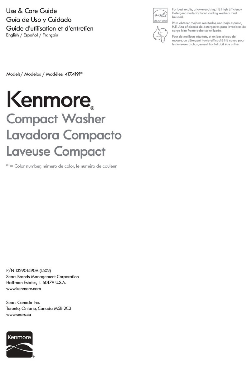 Kenmore 417.4191 series User manual
