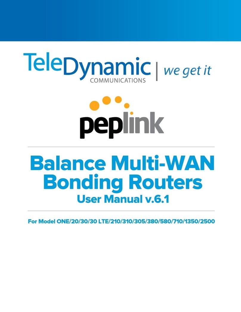 peplink balance ONE User manual peplink balance ONE User manual