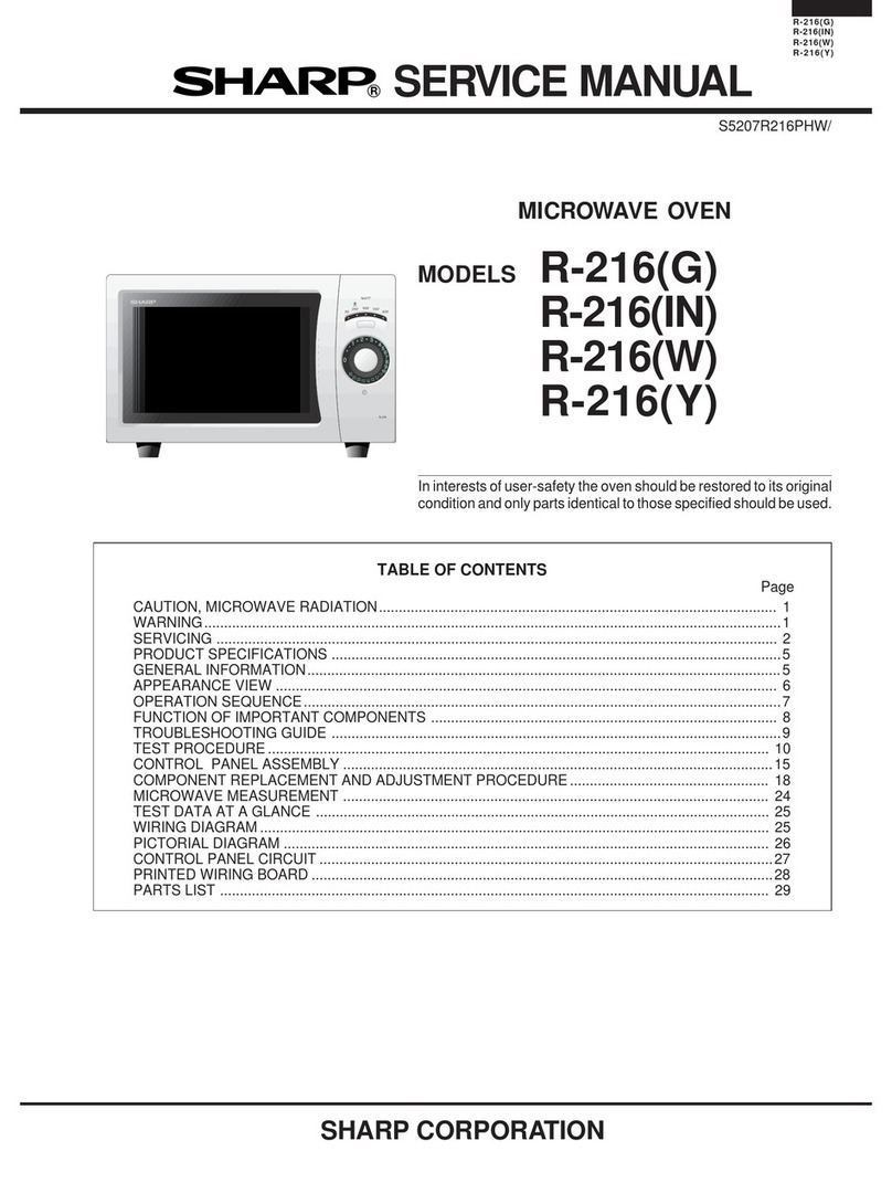 Sharp R-216(G) User manual Sharp R-216(G) User manual
