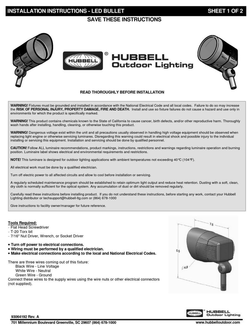Hubbell Colt Flood installation instructions
