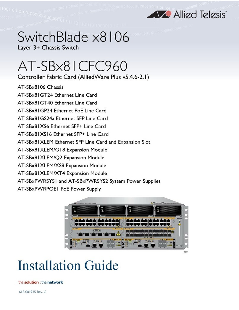 Allied Telesis SwitchBlade *8106 User manual