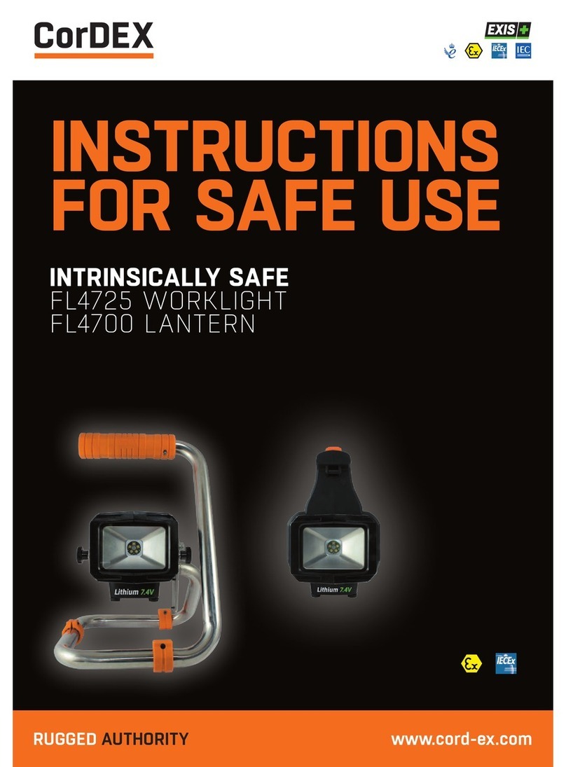 Cordex FL4725 Instructions for safe use