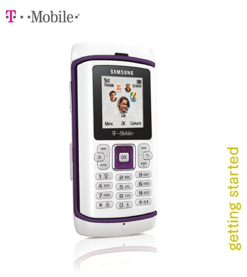 Samsung T-MOBILE COMEBACK User manual