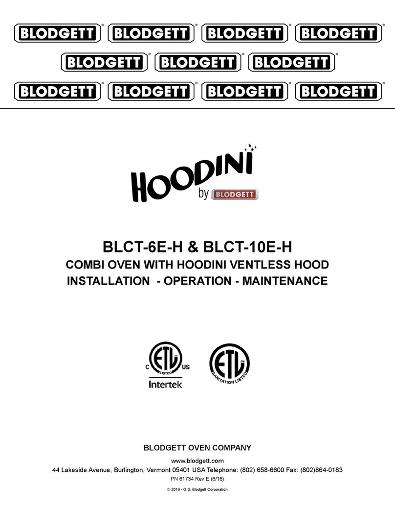 Blodgett BLCT-10E-H Owner's manual