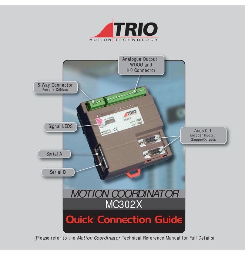Trio MC302X Quick connection guide