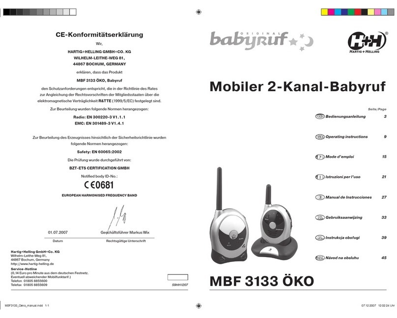 babyruf MBF 3133 OKO operating instructions