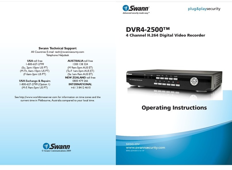 Swann DVR4-2500 User manual