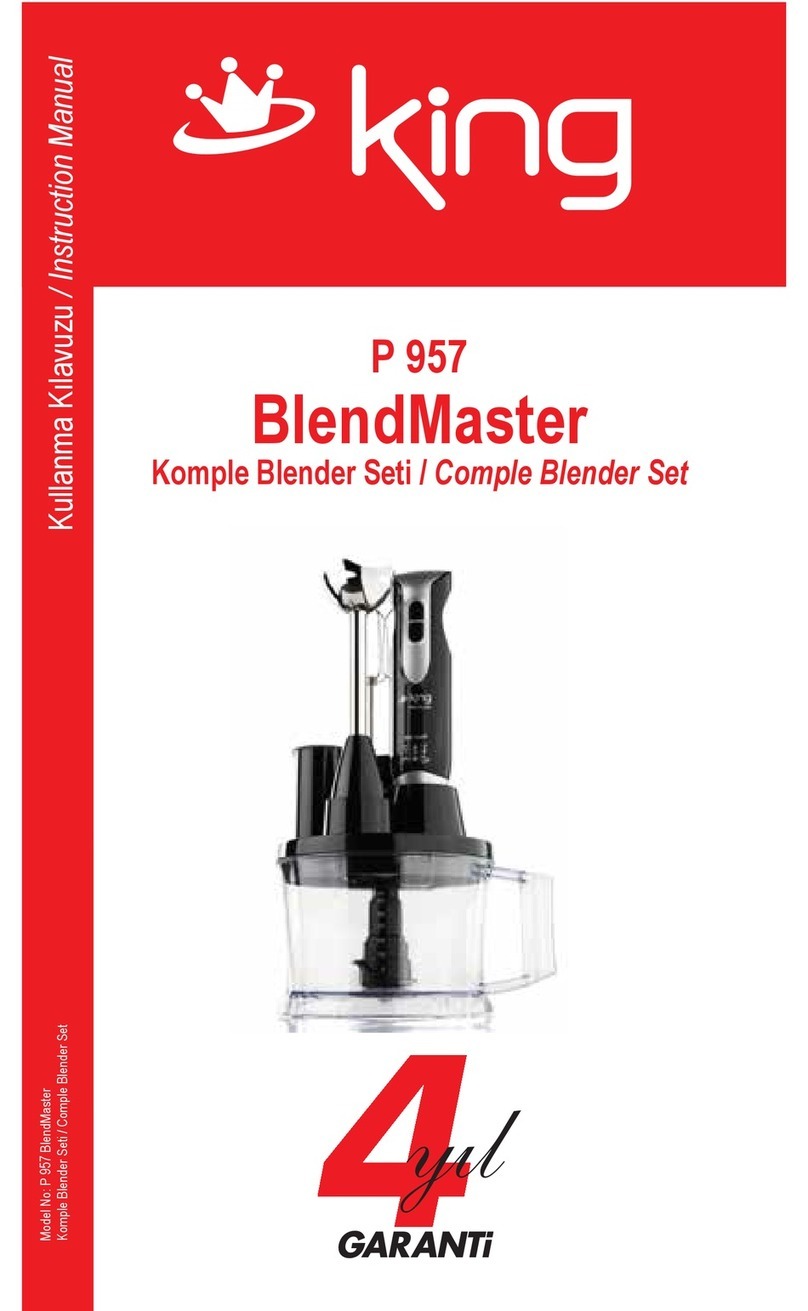 KING P 957 BlendMaster User manual