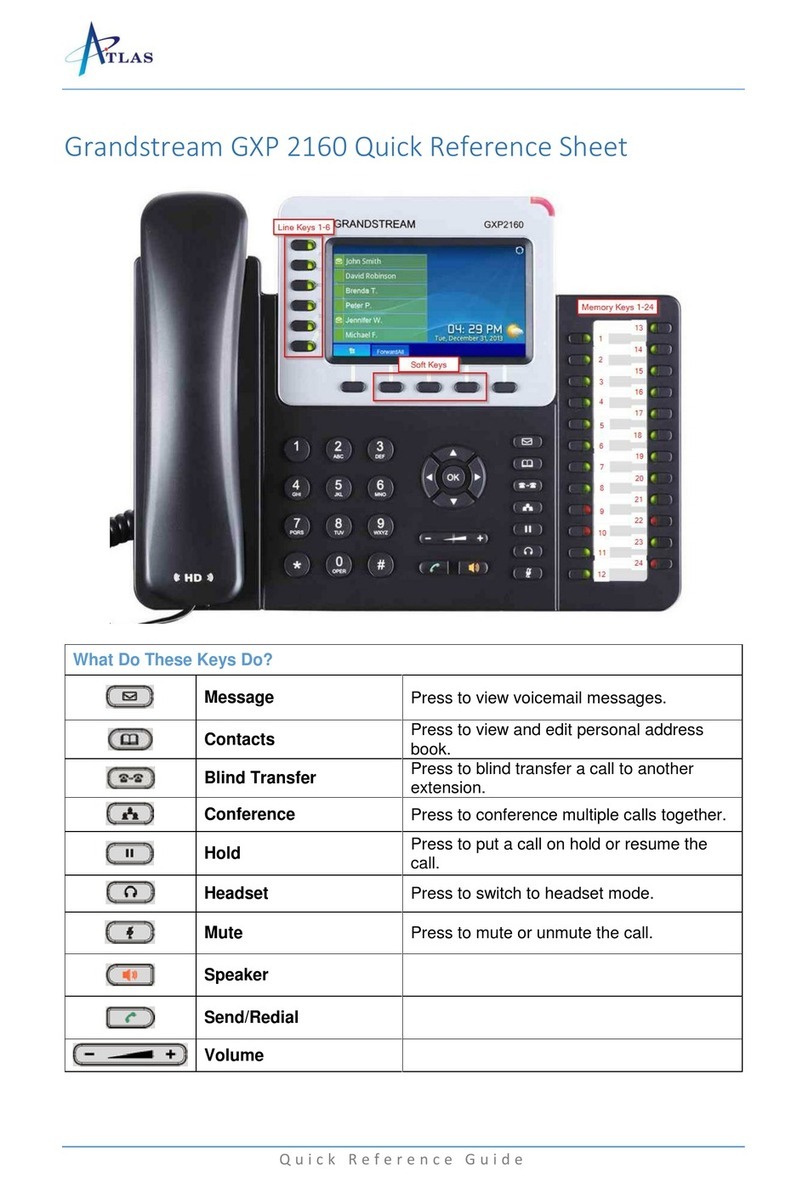 Grandstream Networks GXP2160 User manual Grandstream Networks GXP2160 User manual