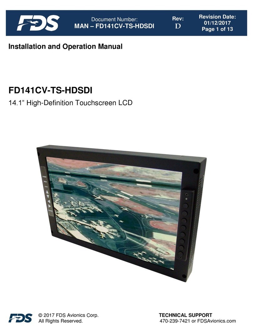 FDS FD141CV-TS-HDSDI User manual