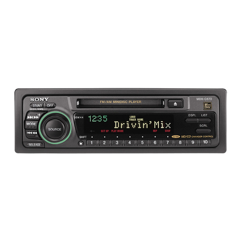 Sony MDX-C670 User manual
