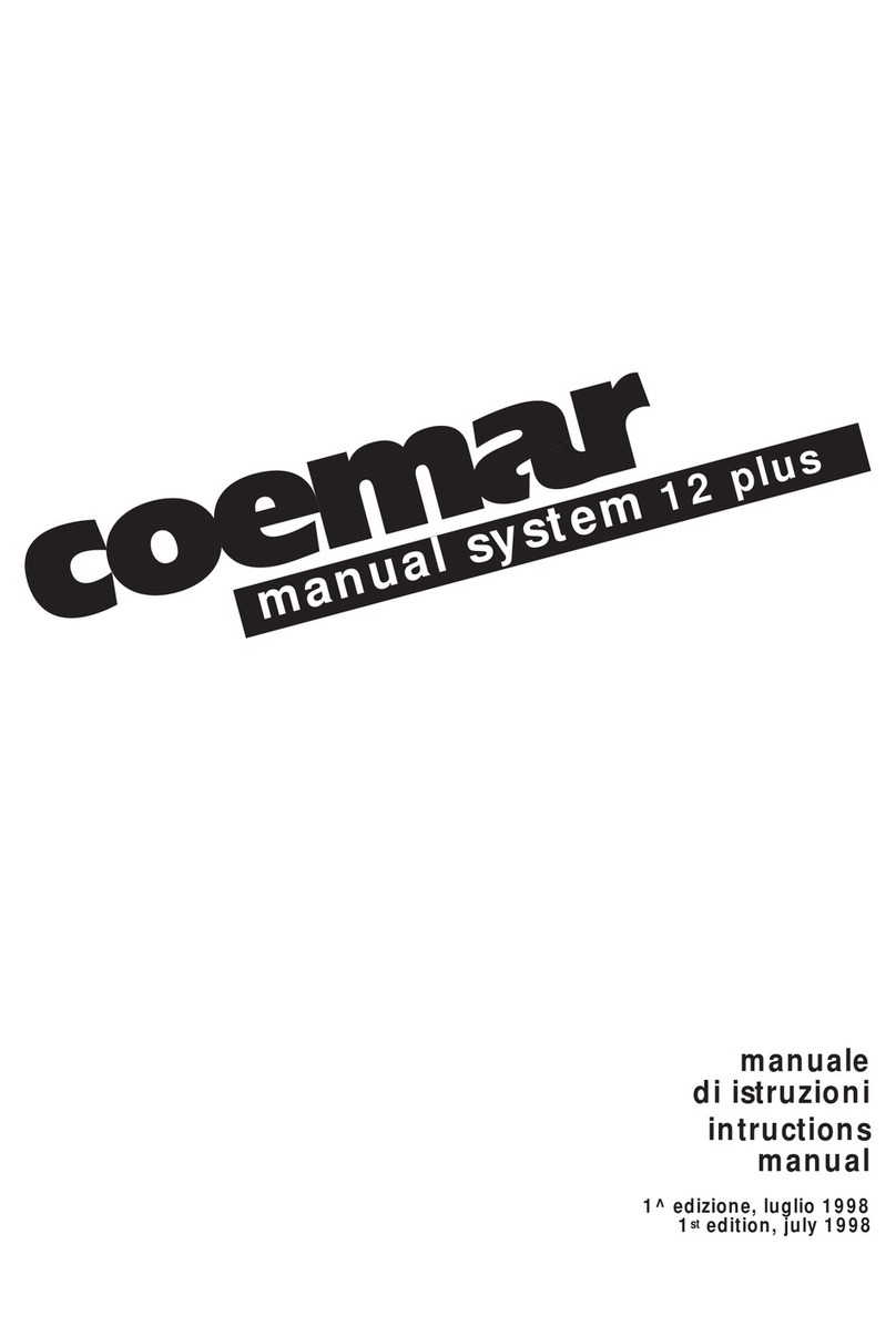 Coemar 12 plus user manual