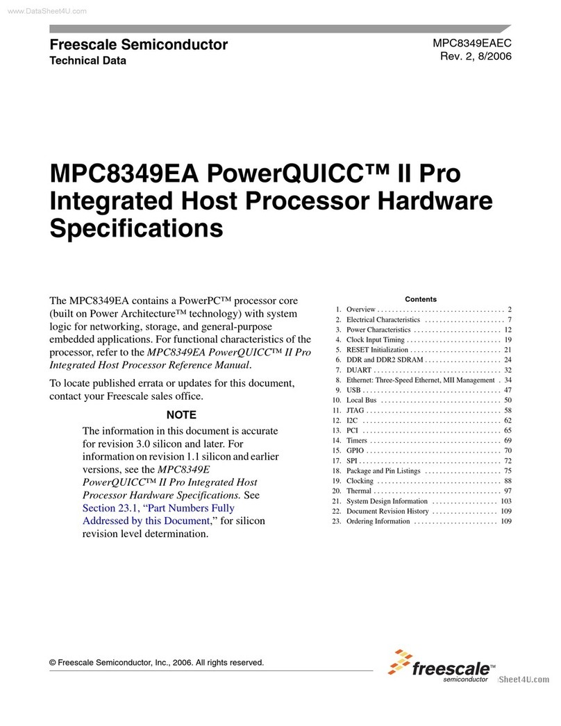 Freescale Semiconductor MPC8349EA PowerQUICC II Pro Hardware specifications