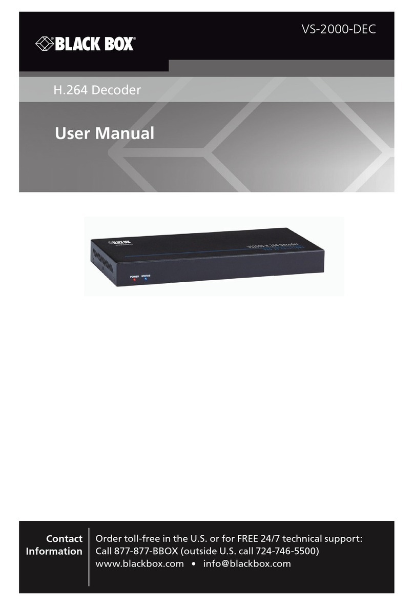 Black Box VS-2000-DEC User manual