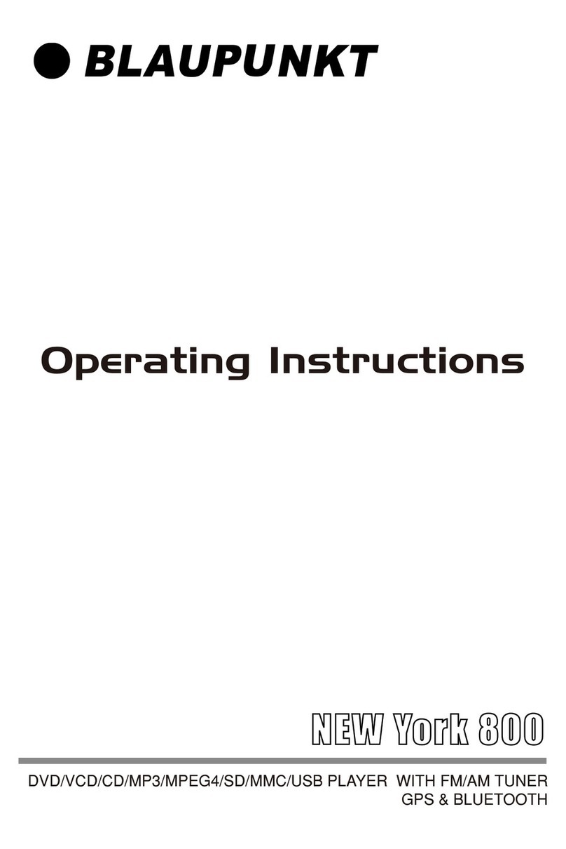 Blaupunkt NEW YORK 800 operating instructions