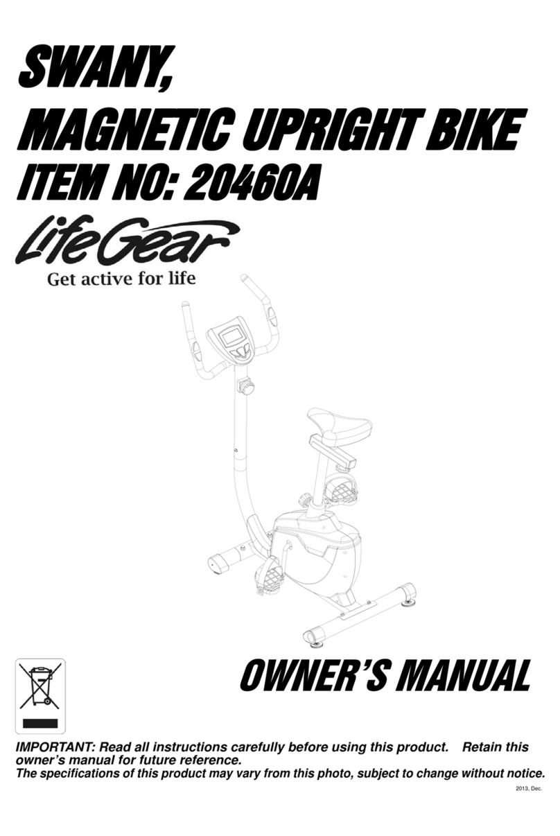 Life Gear 20460A owner's manual Life Gear 20460A owner's manual