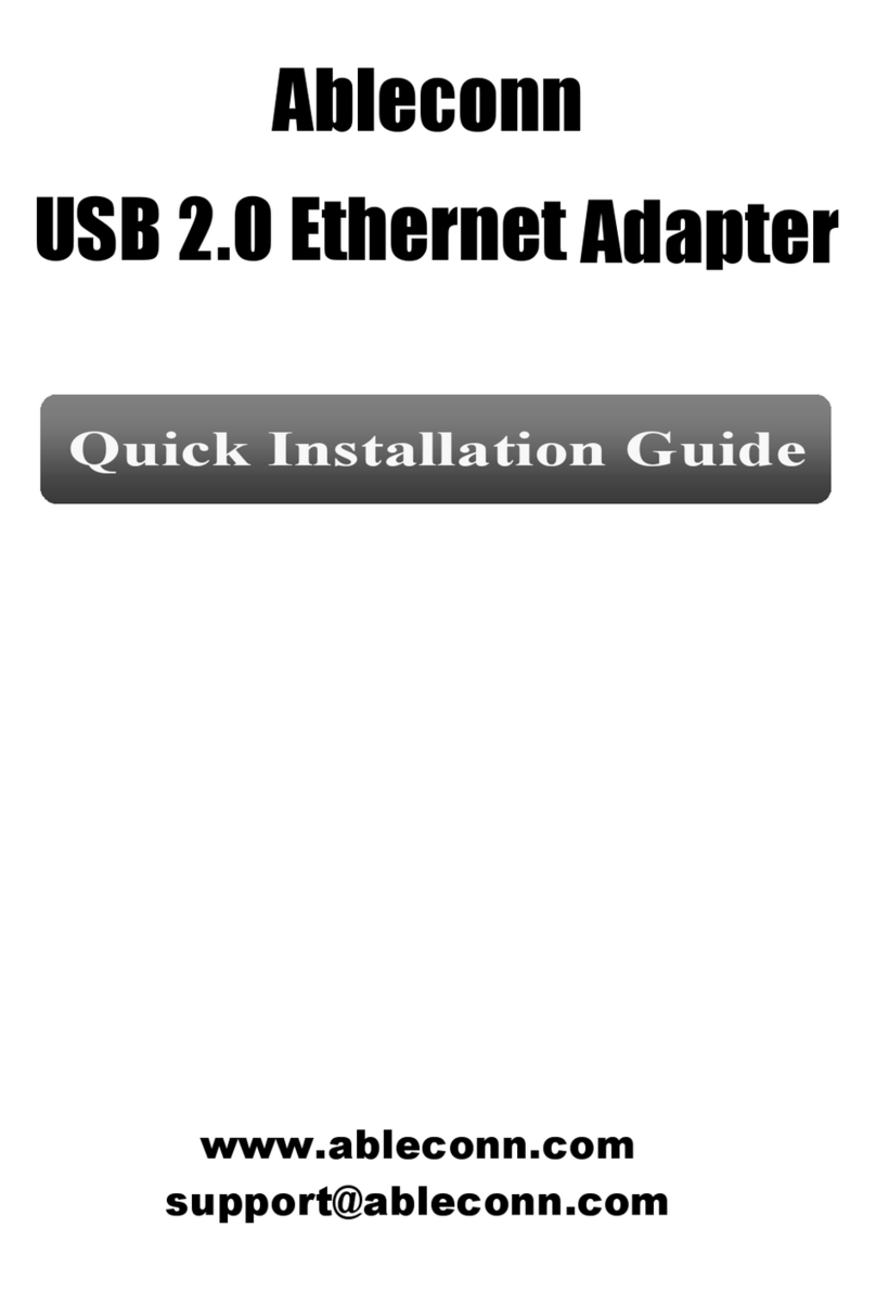 Ableconn USB2E100W User manual