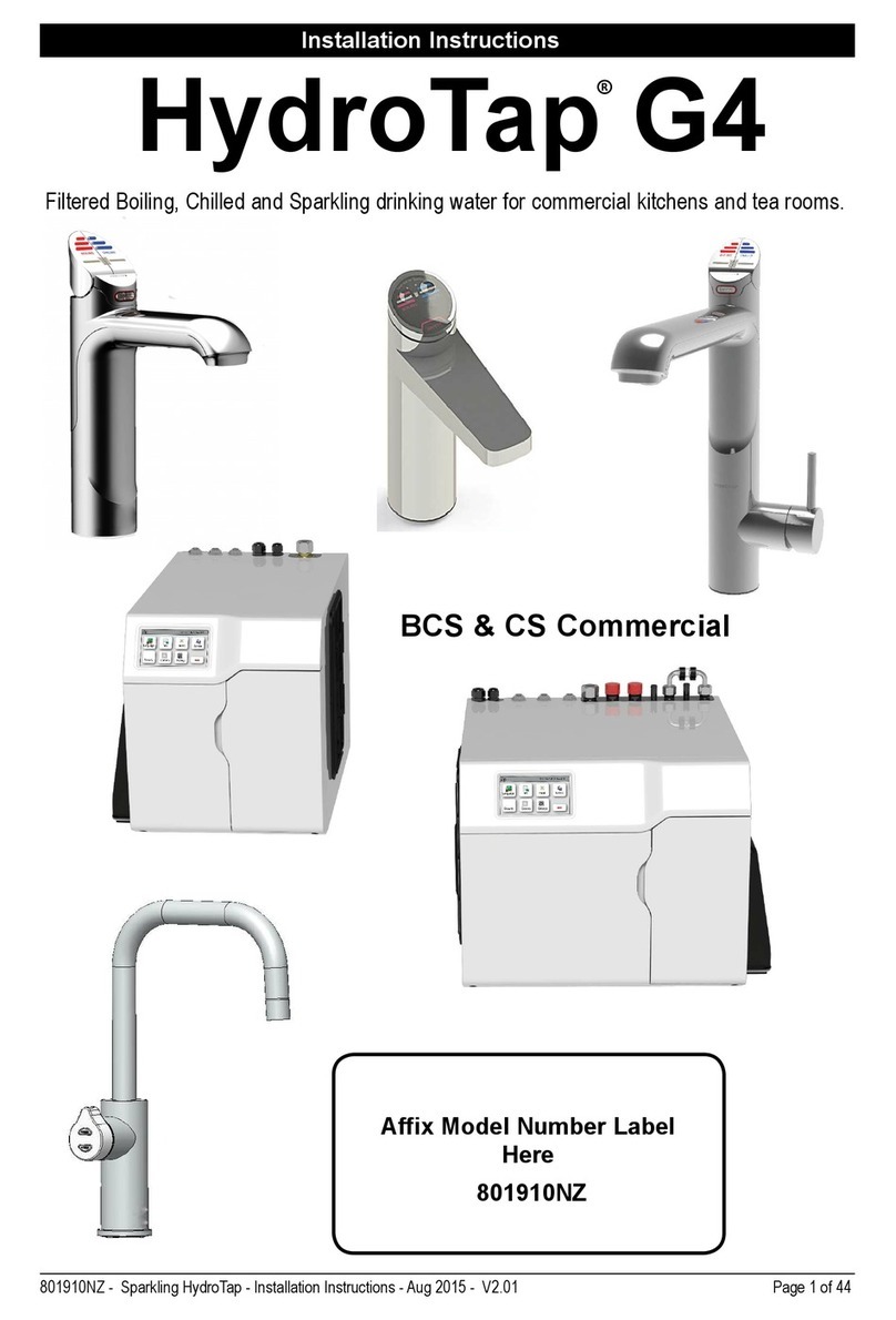 Zenith Heaters Hydro Tap G4 installation instructions