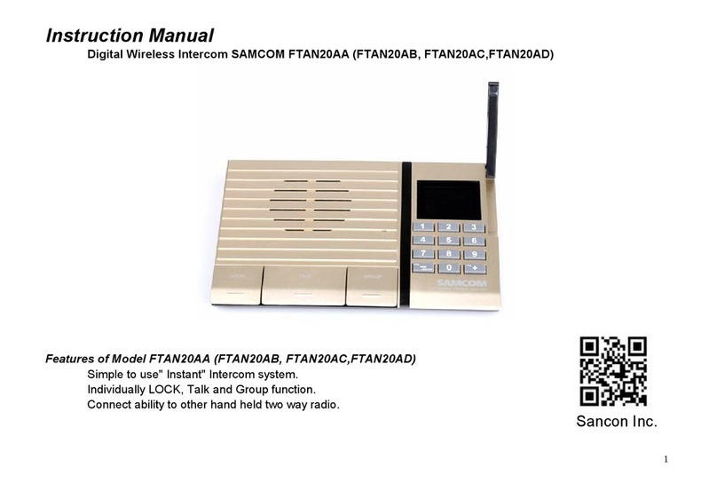 Sancon SAMCOM FTAN20AA instruction manual