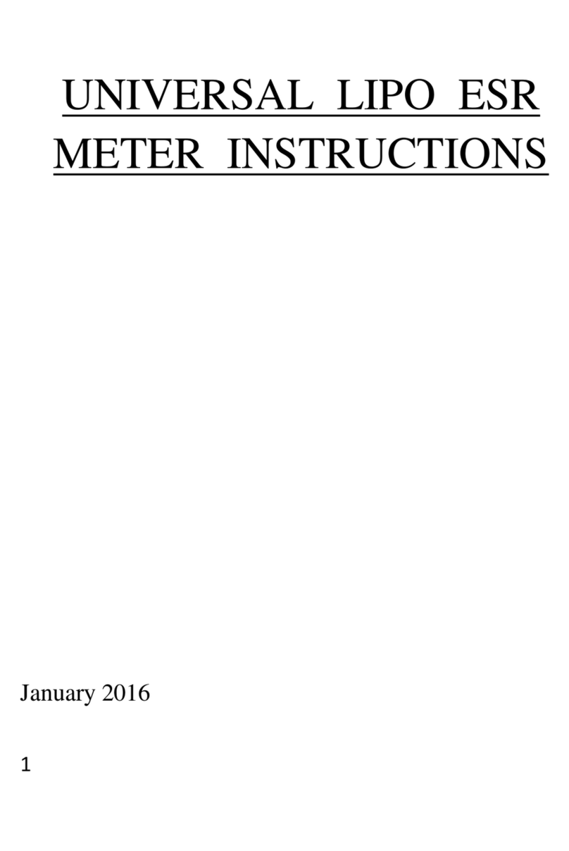 PROGRESSIVE RC UNIVERSAL LIPO ESR METER instructions