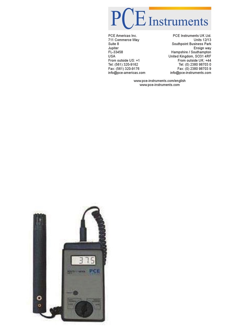 PCE Americas PCE-WM 1 manual