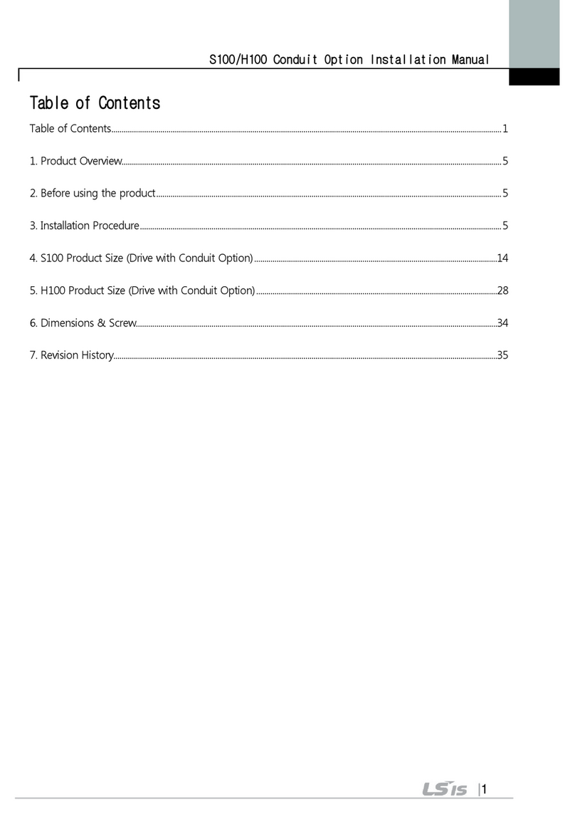 LSIS S100 Series installation manual