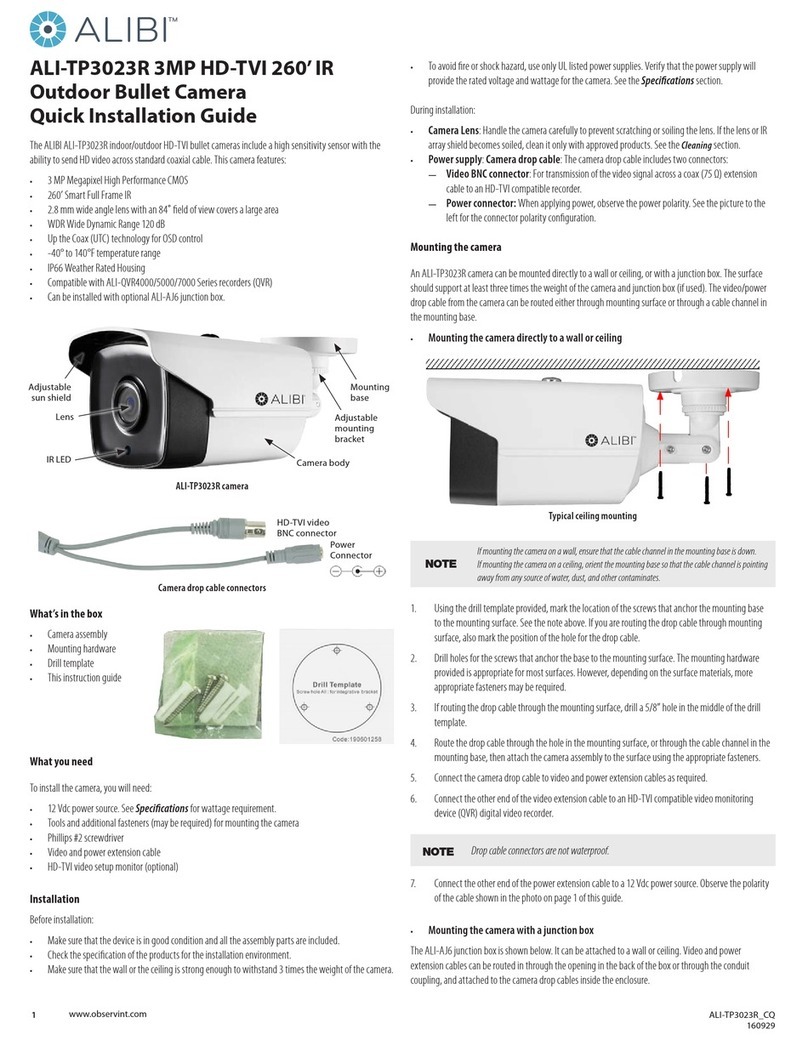 ALIBI ALI-TP3023R Quick installation guide