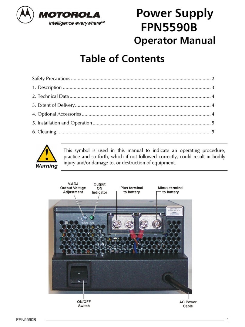 Motorola FPN5590B Operator's manual
