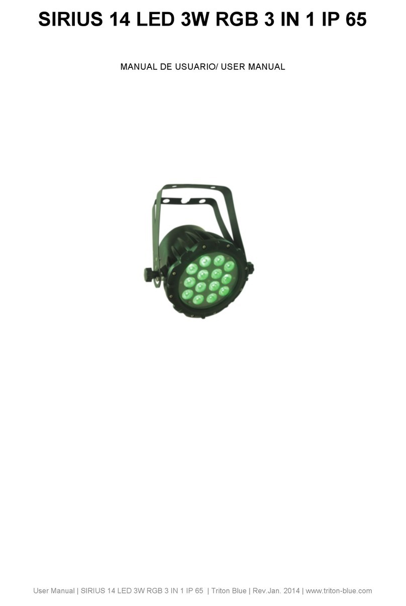 Triton Blue SIRIUS 14 LED 3W RGB User manual