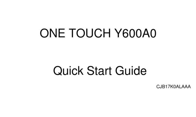 Alcatel ONE TOUCH Y600A0 User manual Alcatel ONE TOUCH Y600A0 User manual