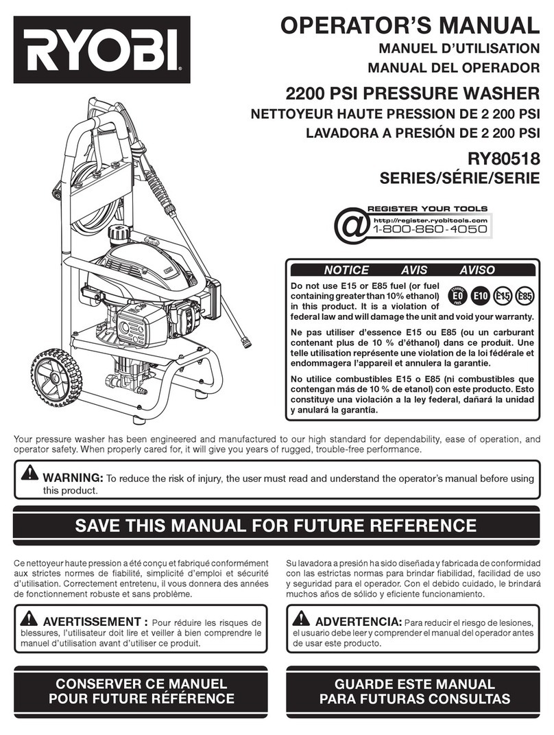 Ryobi RY80518 SERIES Operator's manual