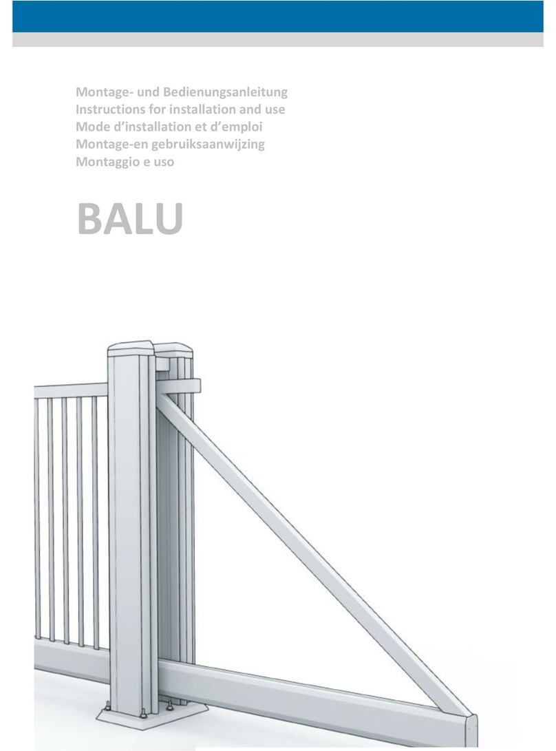 B-ALU Extern 180 Instructions for installation and use