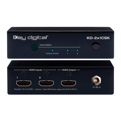 Key Digital KD-2x1CSK User manual Key Digital KD-2x1CSK User manual