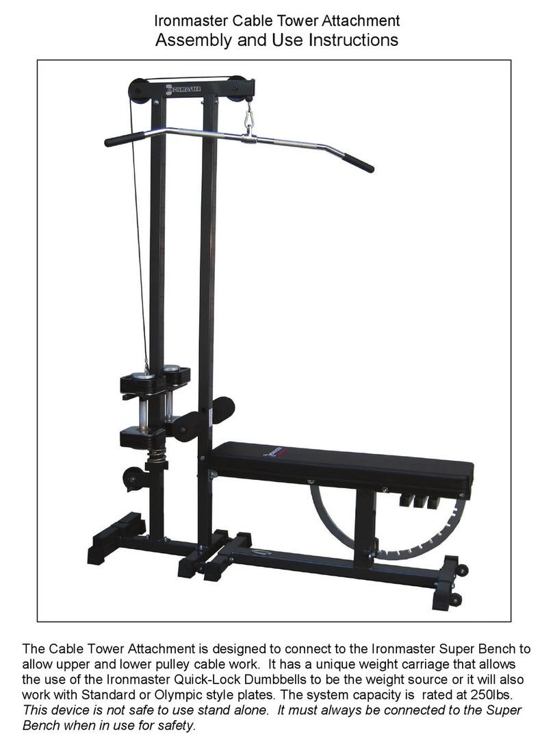 Ironmaster Cable Tower Attachment Quick setup guide