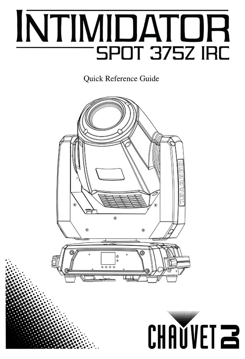 Intimidator SPOT 375Z IRC Quick reference guide