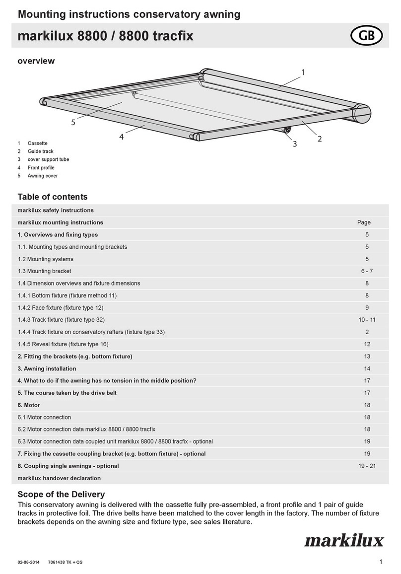 Markilux 8800 tracfix User manual